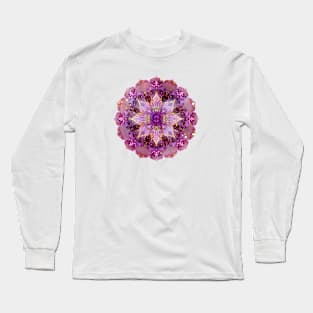 Pink Mandala Sacred Geometry Long Sleeve T-Shirt